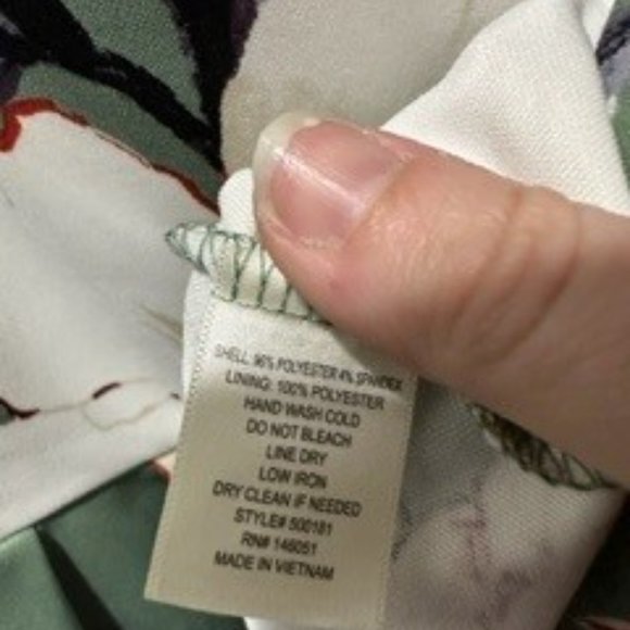 Francesca's Collections Olive Floral Mini Dress - Picture 5 of 5